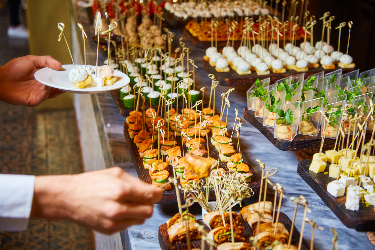 buffet reception snacks